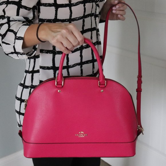 Eye Catching Hot Pink Coach Crossbody Purse